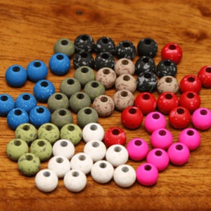 Mottled Tactical Slotted Tungsten Beads