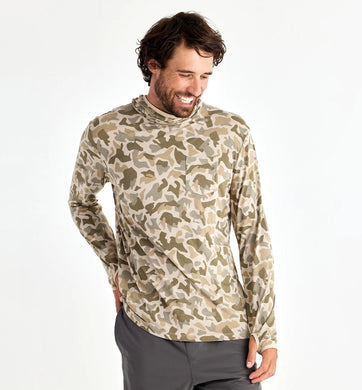 Free Fly - Men's Bamboo Camo Lightweight Hoodie - TaleTellers Fly Shop