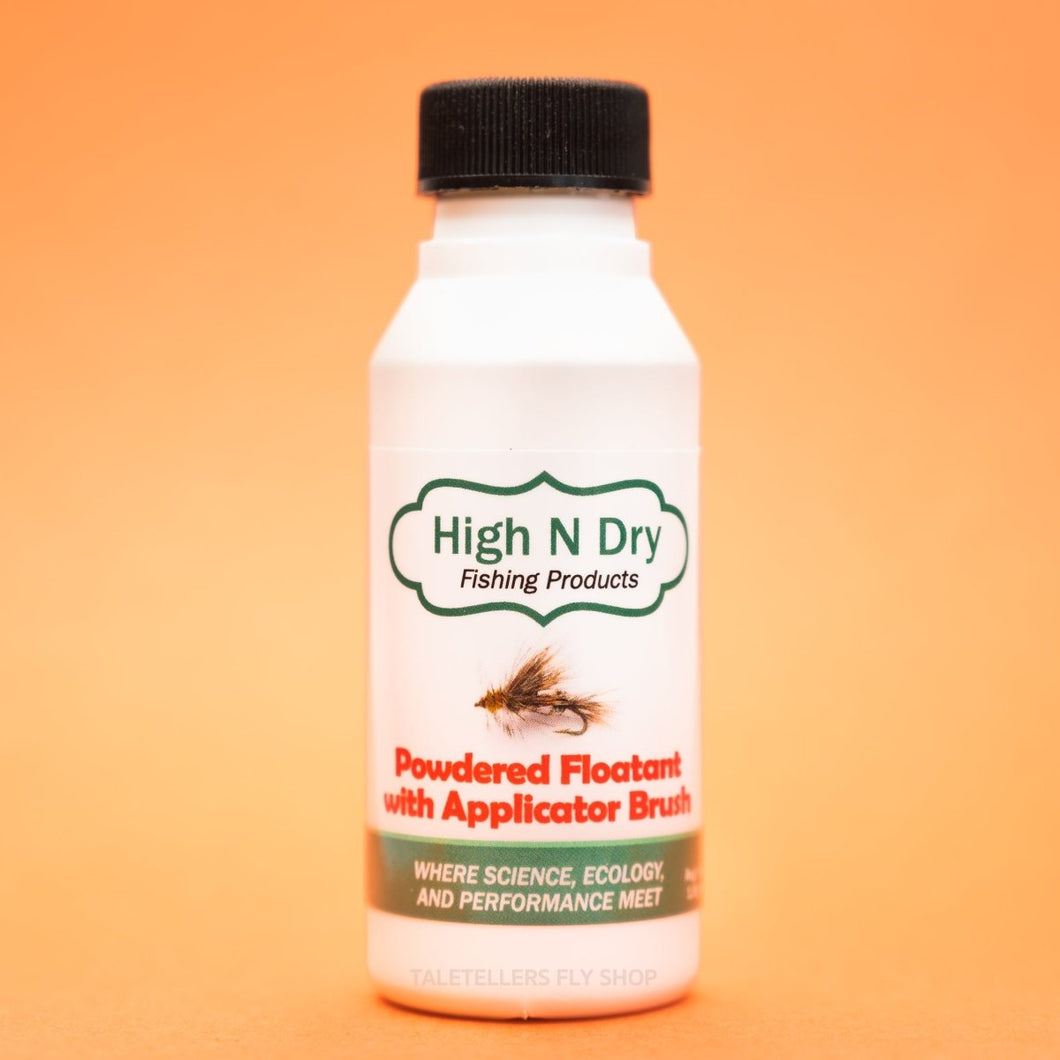 Powdered Floatant with Applicator Brush - High N Dry - TaleTellers Fly Shop