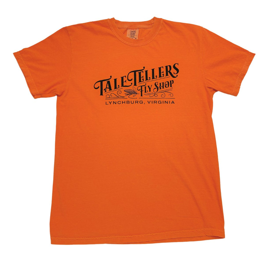 Vintage Logo Tee - Burnt Orange - TaleTellers Fly Shop
