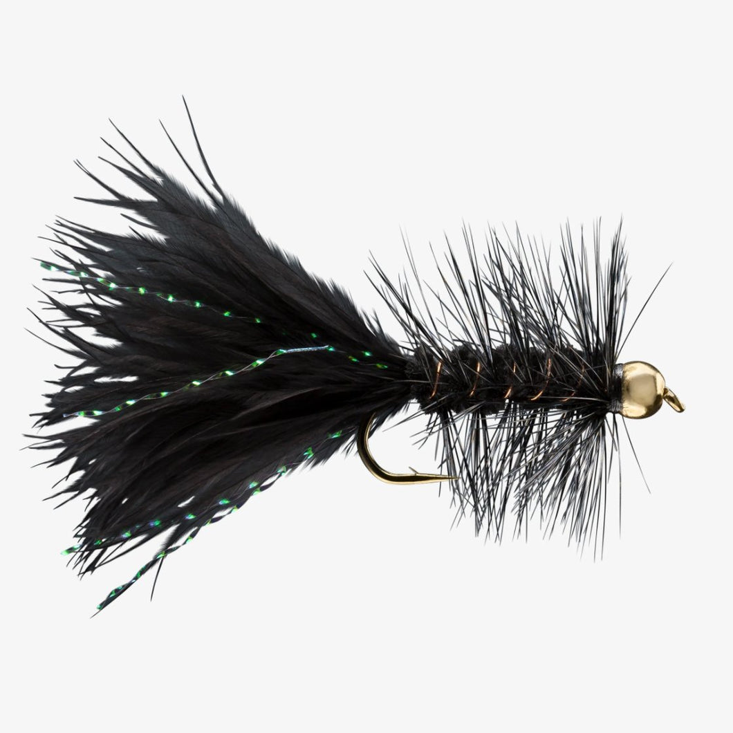 Wooly Bugger - Gold Bead - Black - TaleTellers Fly Shop