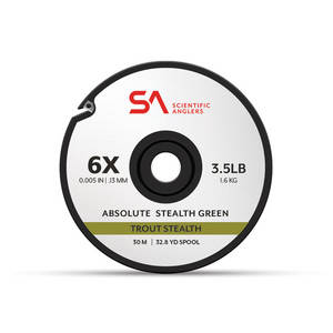 Absolute Stealth Green - Tippet 30M Spool