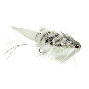 Galloup's Mini Bangtail - Grey/White - Articulated Streamer