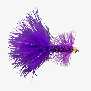 Wooly Bugger - Gold Bead - Purple