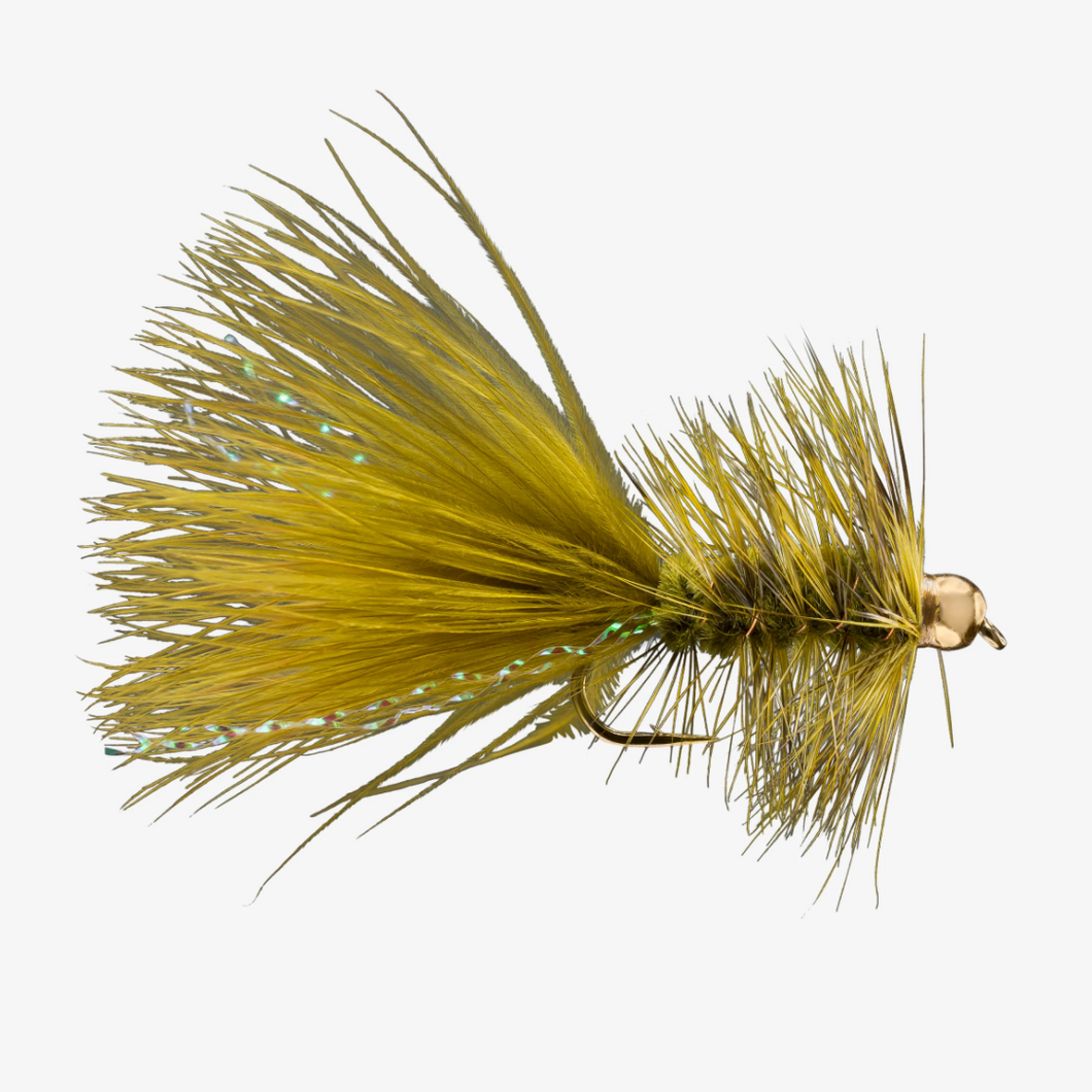 Wooly Bugger - Gold Bead - Olive