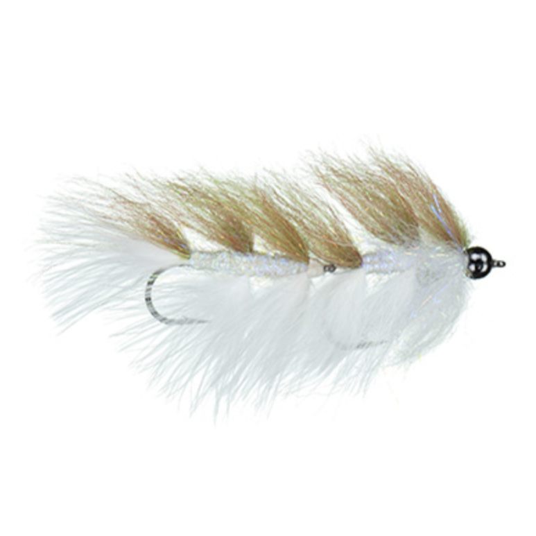 Galloup's Laser Legal - Articulated Streamer - Olive Over White